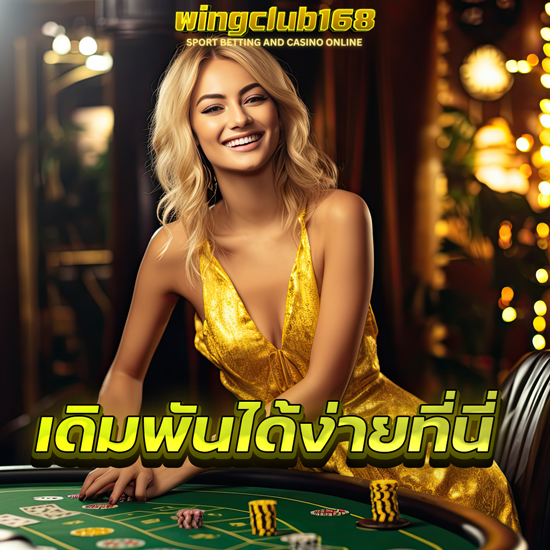 WINGCLUB168 เปิดประสบการณ์คาสิโนออนไลน์ เหมือนยก Casino มาไว้ที่บ้าน